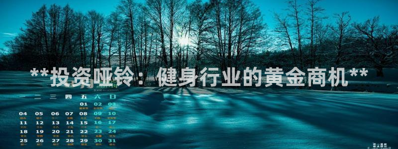 凯时首页地址：**投资哑铃：健身行业的黄金商机**