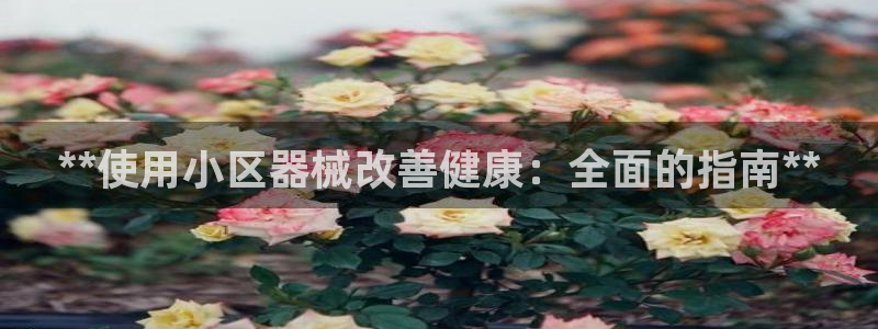 凯时kb88官网网址：**使用小区器械改善健康：全面