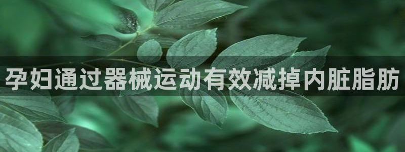 尊龙凯时z6官网：孕妇通过器械运动有效减掉内脏脂肪
