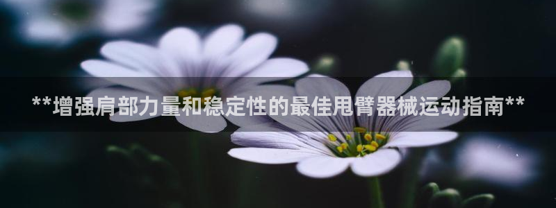 尊龙d88官网去来就送38：**增强肩部力量和稳定性