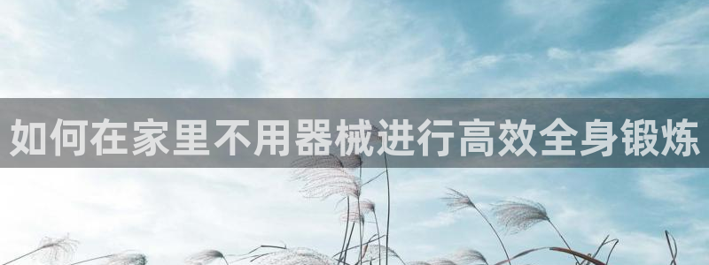 尊龙旗舰厅：如何在家里不用器械进行高效全身锻炼