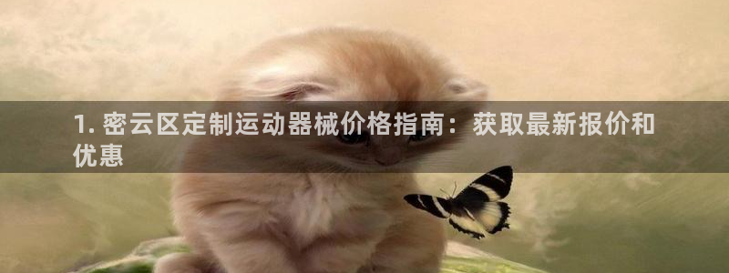 尊龙凯时下载官方正版：1. 密云区定制运动器械价格指