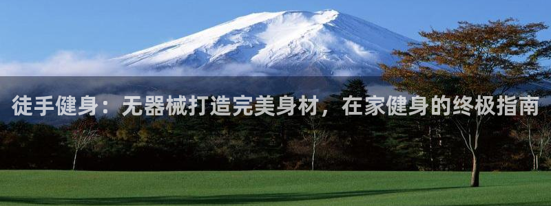 尊龙凯时人生就博官网：徒手健身：无器械打造完美身材，
