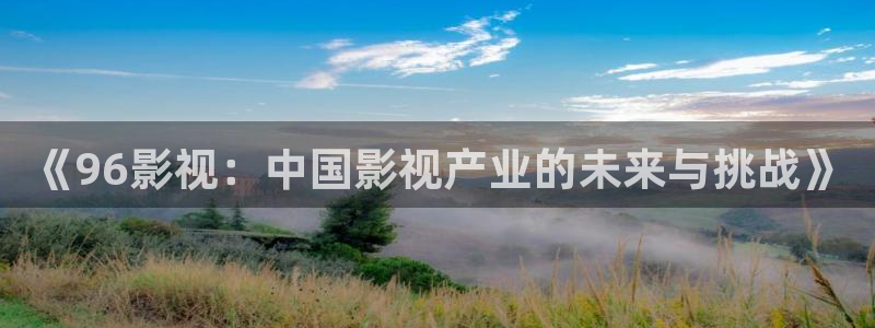vs影院免费观看电视剧：《96影视：中国影视产业的未来与挑战》